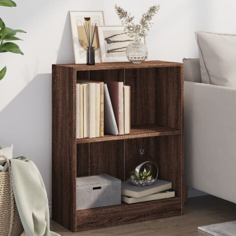 Bookshelf Brown Oak 60x24x76 cm Engineered Wood vidaXL
