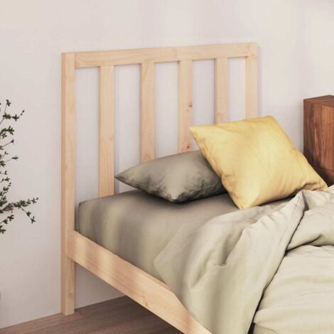 Bed Headboard 96x4x100 cm Solid Wood Pine vidaXL (1/5)
