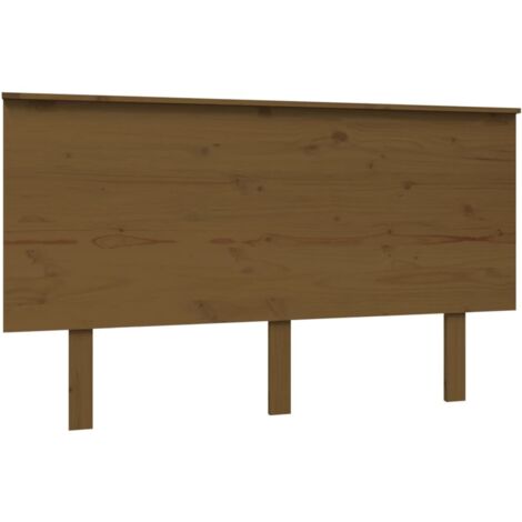 Bed Headboard Honey Brown 139x6x82.5 cm Solid Wood Pine vidaXL
