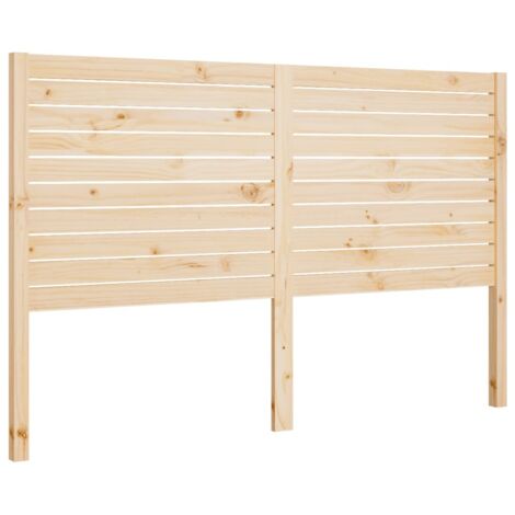 Bed Headboard 141x4x100 cm Solid Wood Pine vidaXL