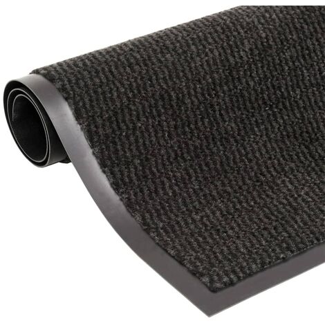 Doormat Tufted 60x150 cm Black vidaXL