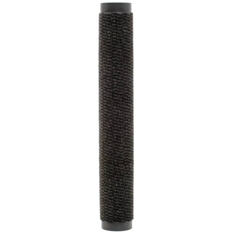 Doormat Tufted 60x150 cm Black vidaXL