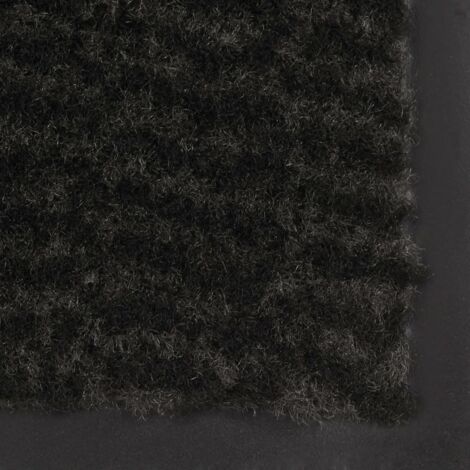Doormat Tufted 60x150 cm Black vidaXL