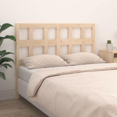 Bed Headboard 125.5x4x100 cm Solid Wood Pine vidaXL (1/5)