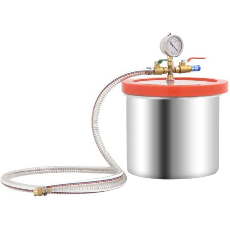 Vacuum Chamber Stainless Steel 7.4 L vidaXL