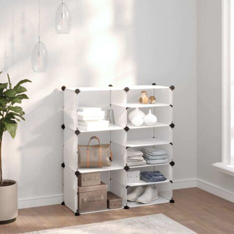 Shoe Rack Transparent 84x31.5x93 cm PP vidaXL