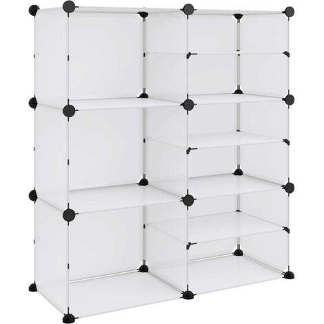 Shoe Rack Transparent 84x31.5x93 cm PP vidaXL