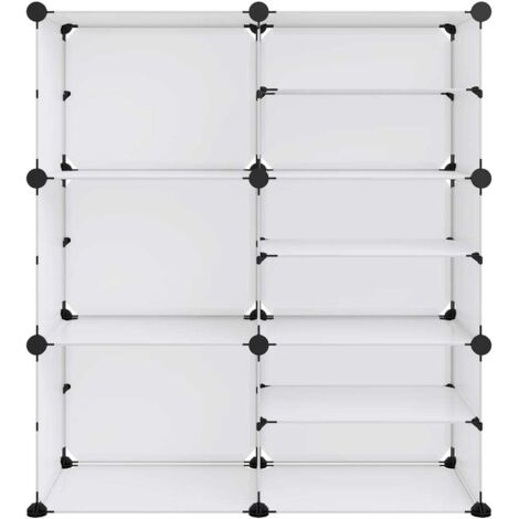 Shoe Rack Transparent 84x31.5x93 cm PP vidaXL