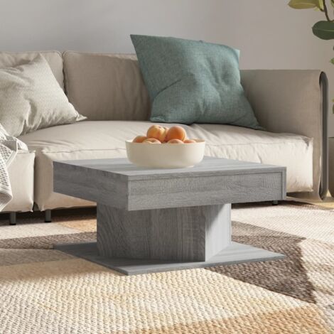 Coffee Table  Grey Sonoma  Engineered wood  57 x 57 x 30 cm vidaXL