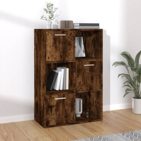 Storage Cabinet Smoked Oak 60x29.5x90 cm vidaXL