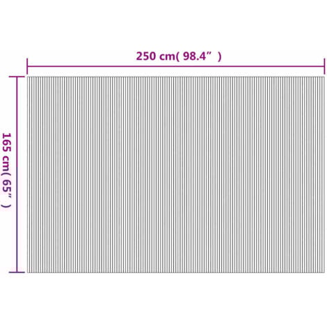 Room Divider Bamboo Grey 250x165 cm vidaXL
