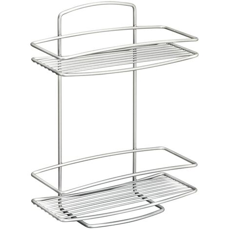 2-tier Douche Rack Onda Silver Metaltex