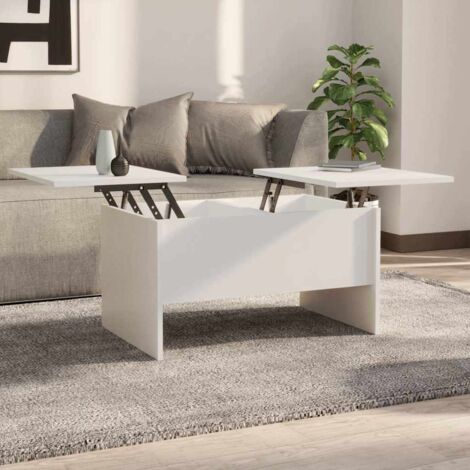 Coffee Table White 80x50x42.5 cm Engineered Wood vidaXL