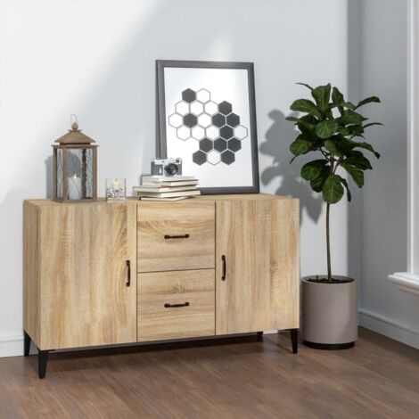 Sideboard Sonoma Oak 100x36x60 cm Engineered Wood vidaXL