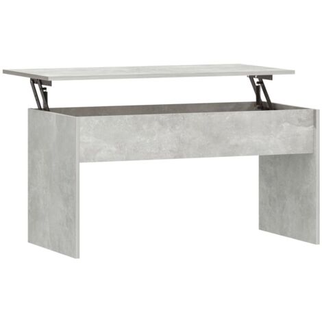 Coffee Table Concrete Grey 102x50.5x52.5 cm Engineered Wood vidaXL