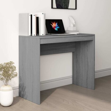 Desk Grey Sonoma 90x40x72 cm Engineered Wood vidaXL