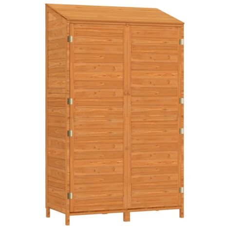 Garden Shed Brown 102x52x174.5 cm Solid Wood Fir vidaXL