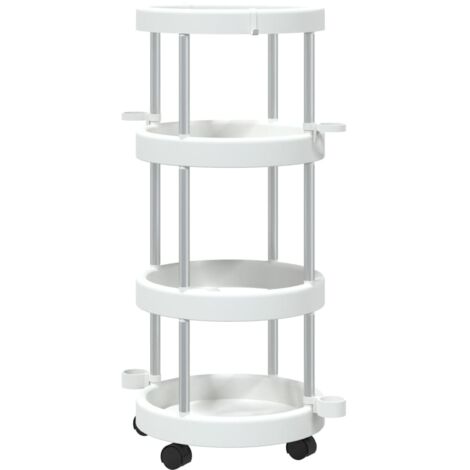 Cleaning Trolley with Storage Basket Aluminium vidaXL (1/5)