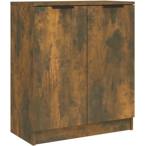 Sideboards 2 pcs Smoked Oak 60x30x70 cm Engineered Wood vidaXL