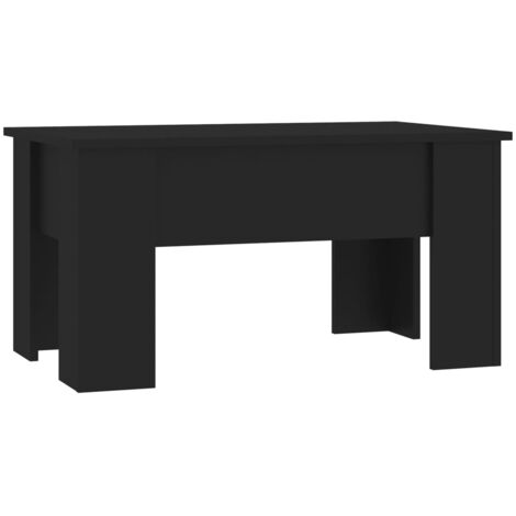 Coffee Table Black 79x49x41 cm Engineered Wood vidaXL