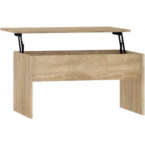 Coffee Table Sonoma Oak 80x50.5x41.5 cm Engineered Wood vidaXL (1/5)