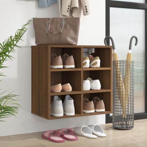 Shoe Cabinet Brown Oak 52.5x30x50 cm vidaXL