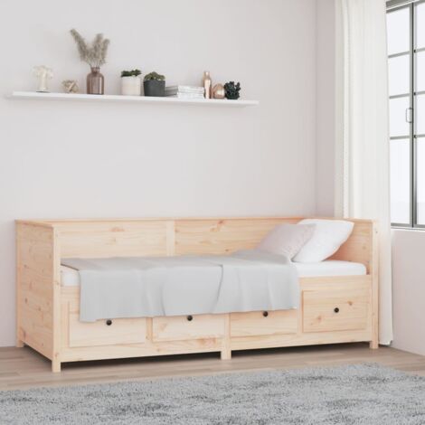 Day Bed without Mattress 80x200 cm Solid Wood Pine vidaXL