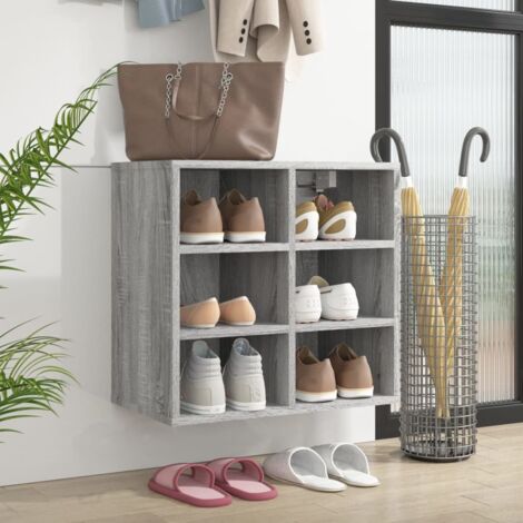 Shoe Cabinet Grey Sonoma 52.5x30x50 cm vidaXL