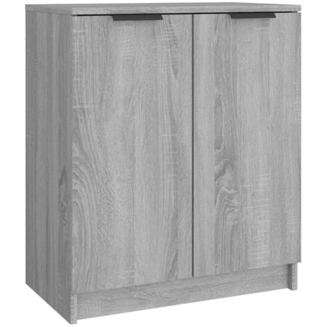 Shoe Cabinet Grey Sonoma 59x35x70 cm Engineered Wood vidaXL