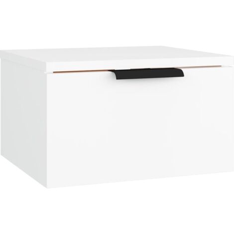 Wall-mounted Bedside Cabinet White 34x30x20 cm vidaXL