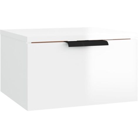 Wall-mounted Bedside Cabinets 2 pcs High Gloss White 34x30x20 cm vidaXL