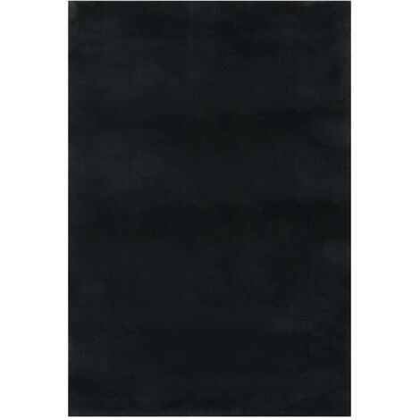Washable Rug Soft Shaggy 160x230 cm Anti Slip Black vidaXL (1/5)