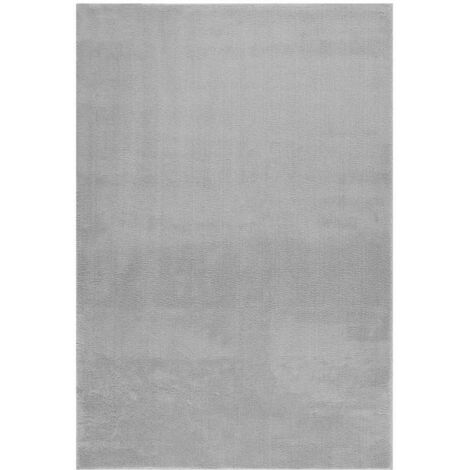 Washable Rug Soft Shaggy 160x230 cm Anti Slip Grey vidaXL (1/5)