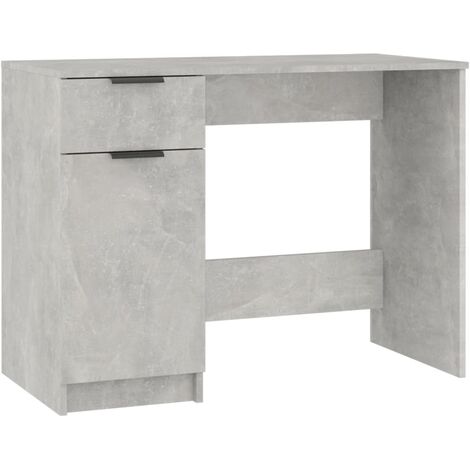 Desk Concrete Grey 100x50x75 cm Engineered Wood vidaXL