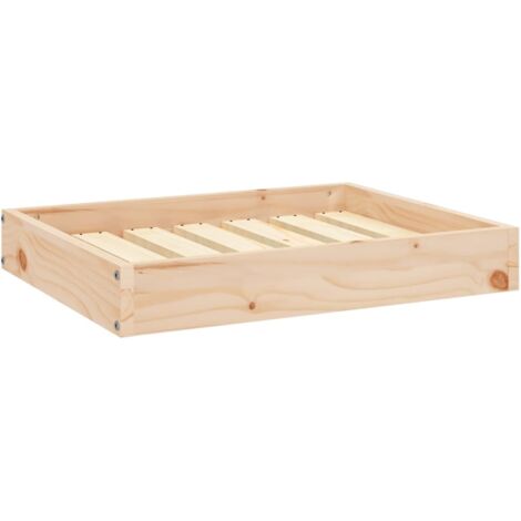Dog Bed 61.5x49x9 cm Solid Wood Pine vidaXL