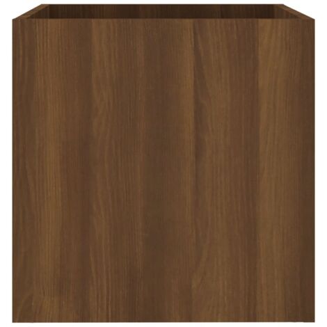Planter Box Brown Oak 40x40x40 cm Engineered Wood vidaXL