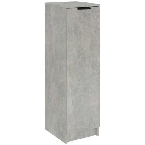 Shoe Cabinet Concrete Grey 30x35x100 cm Engineered Wood vidaXL