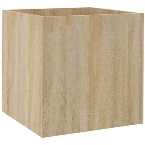Planter Box Sonoma Oak 40x40x40 cm Engineered Wood vidaXL