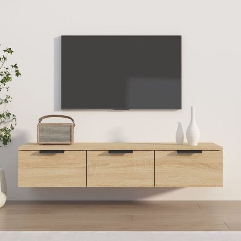 Wall Cabinet Sonoma Oak 102x30x20 cm Engineered Wood vidaXL