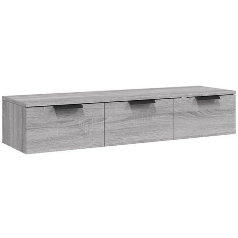Wall Cabinet Grey Sonoma 102x30x20 cm Engineered Wood vidaXL