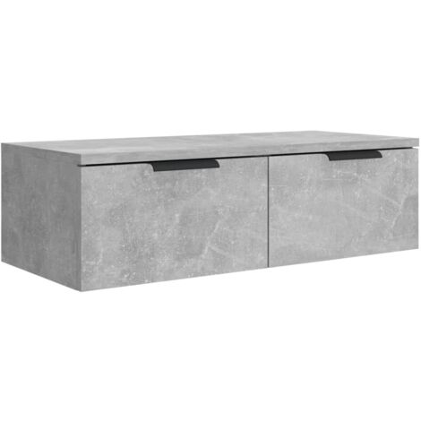 Wall Cabinet Concrete Grey 68x30x20 cm Engineered Wood vidaXL