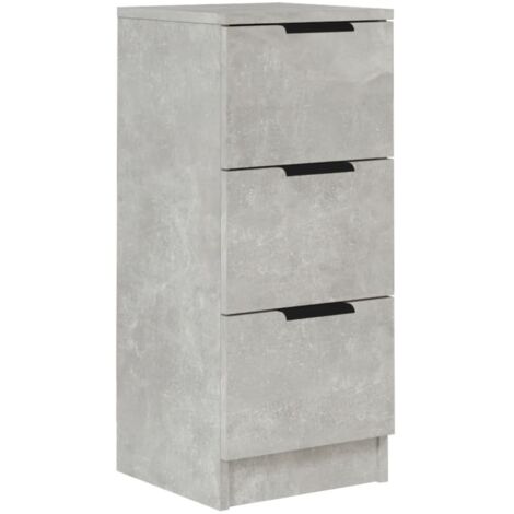Sideboard Concrete Grey 30x30x70 cm Engineered Wood vidaXL (1/5)