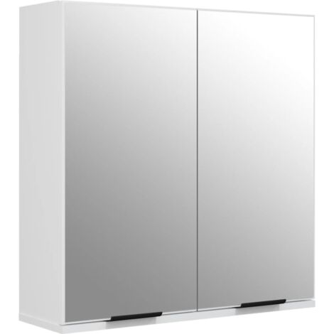 Bathroom Mirror Cabinet White 64x20x67 cm vidaXL