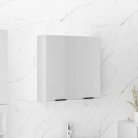 Bathroom Mirror Cabinet White 64x20x67 cm vidaXL