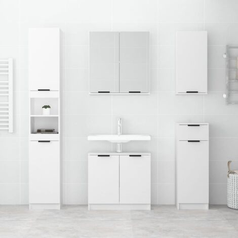 Bathroom Mirror Cabinet White 64x20x67 cm vidaXL