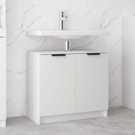 Bathroom Cabinet White 64.5x33.5x59 cm Engineered Wood vidaXL (1/5)