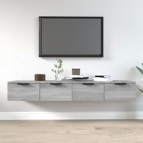Wall Cabinets 2 pcs Grey Sonoma 68x30x20 cm Engineered Wood vidaXL (1/5)