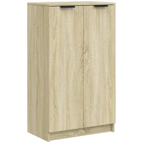 Shoe Cabinet Sonoma Oak 59x35x100.5 cm Engineered Wood vidaXL