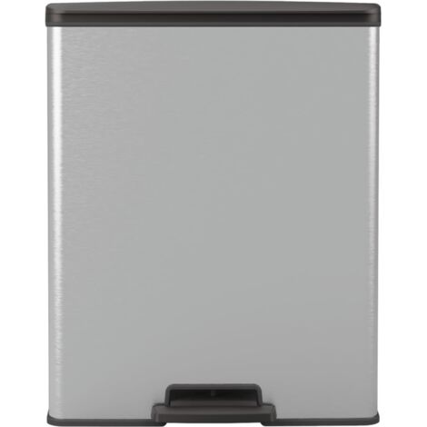 Curver Decobin Duo Prullenbak 26 26L Cool Grey