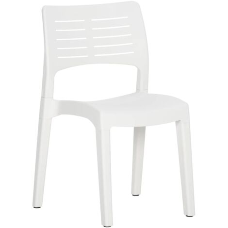 Garden Chairs 2 pcs White Polypropylene vidaXL